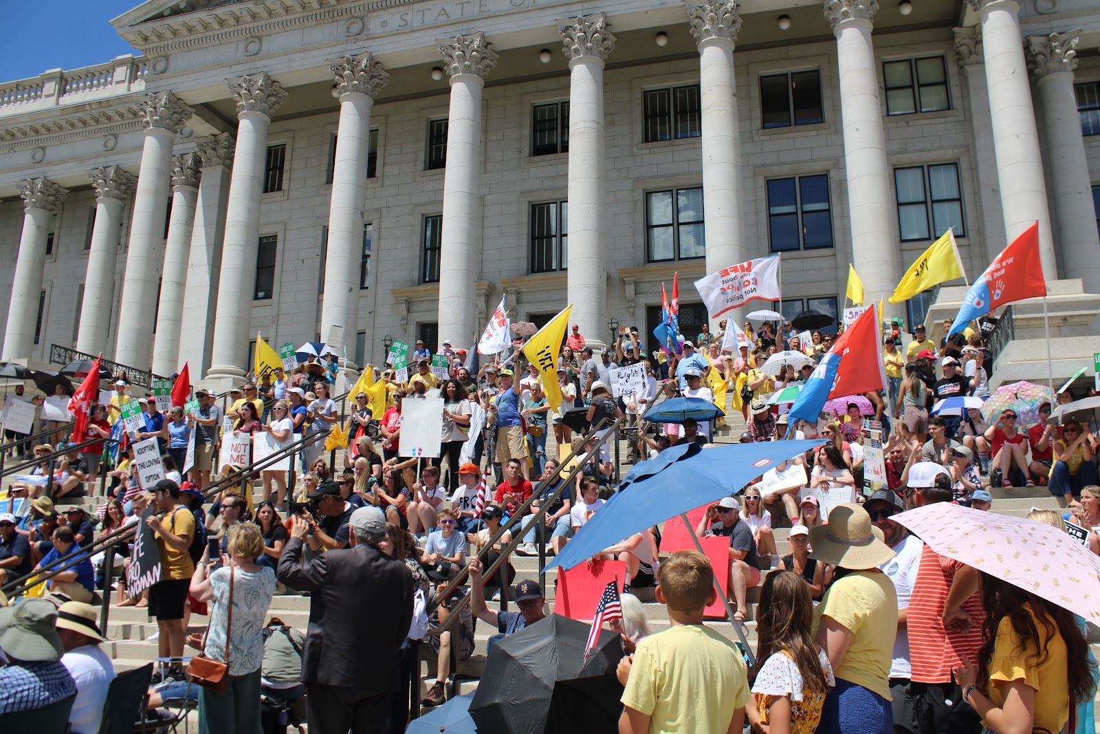 Post-Roe Rejoicing - 1000 Utahns Celebrate at Capitol Building
